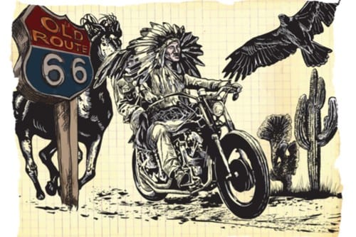 Route 66 cartoon